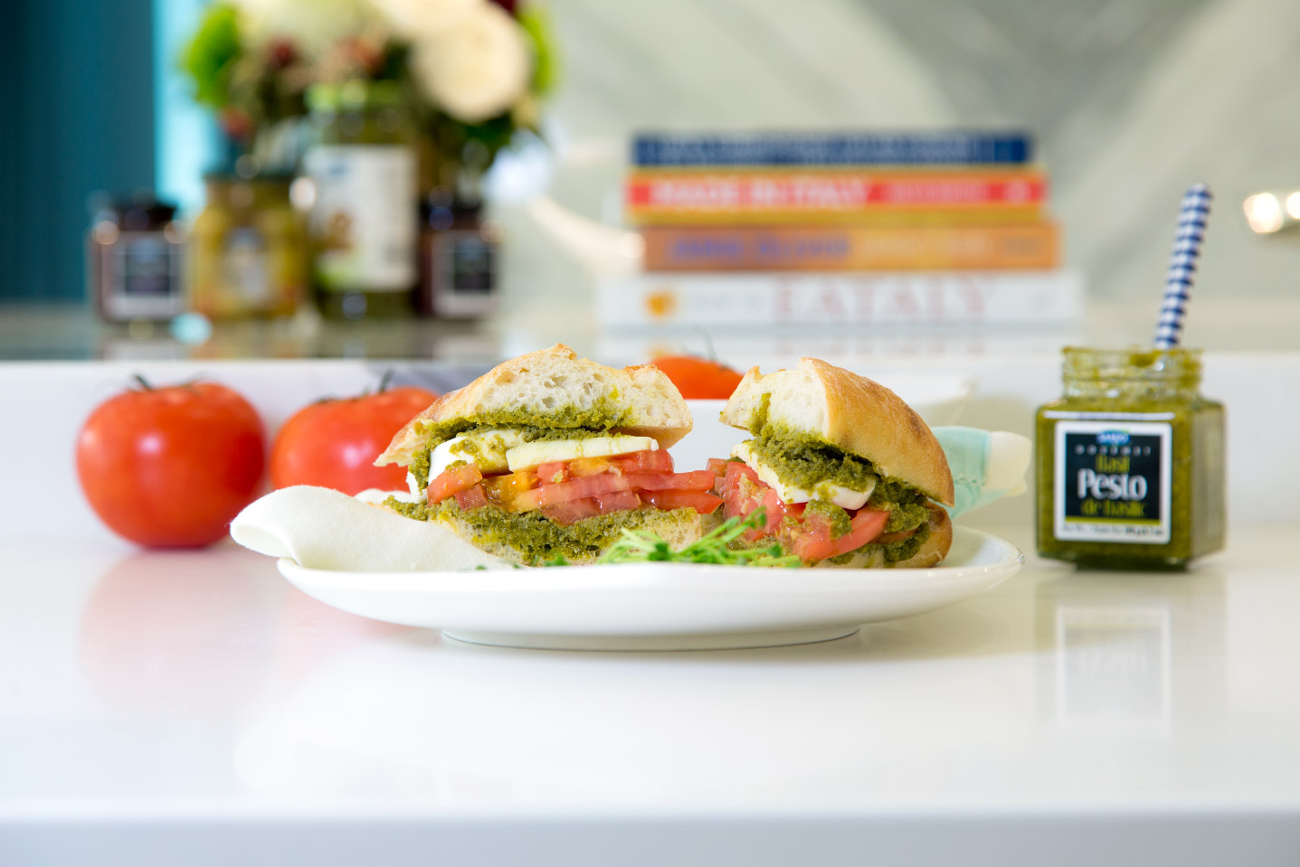 Caprese Pesto Sandwich Image