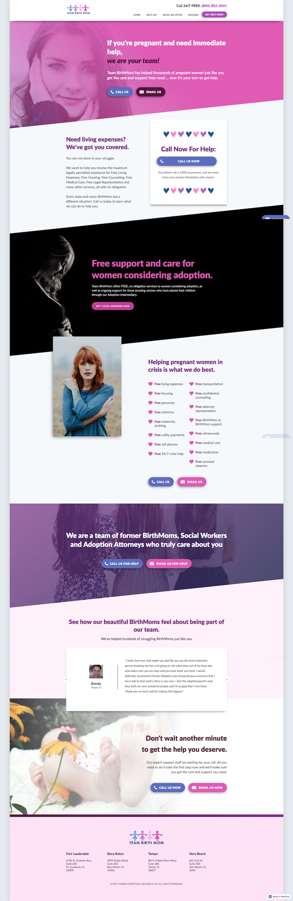 landing page design