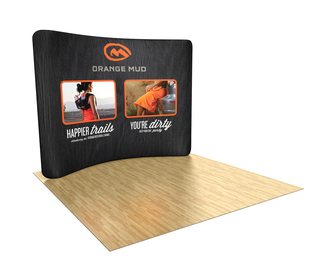 Waveline Curved 10ft Trade Show Display | Exhibit Booth | MODdisplays