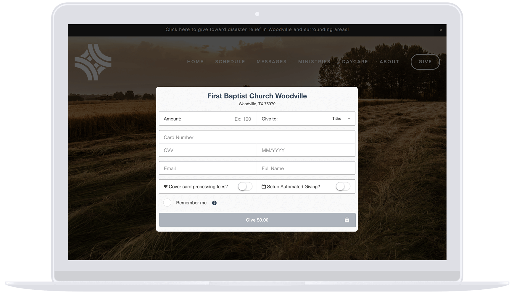 Online giving