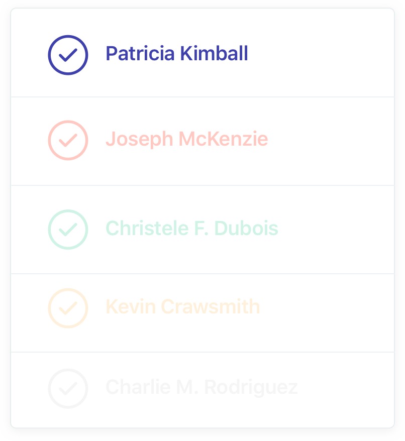 Attendee list management