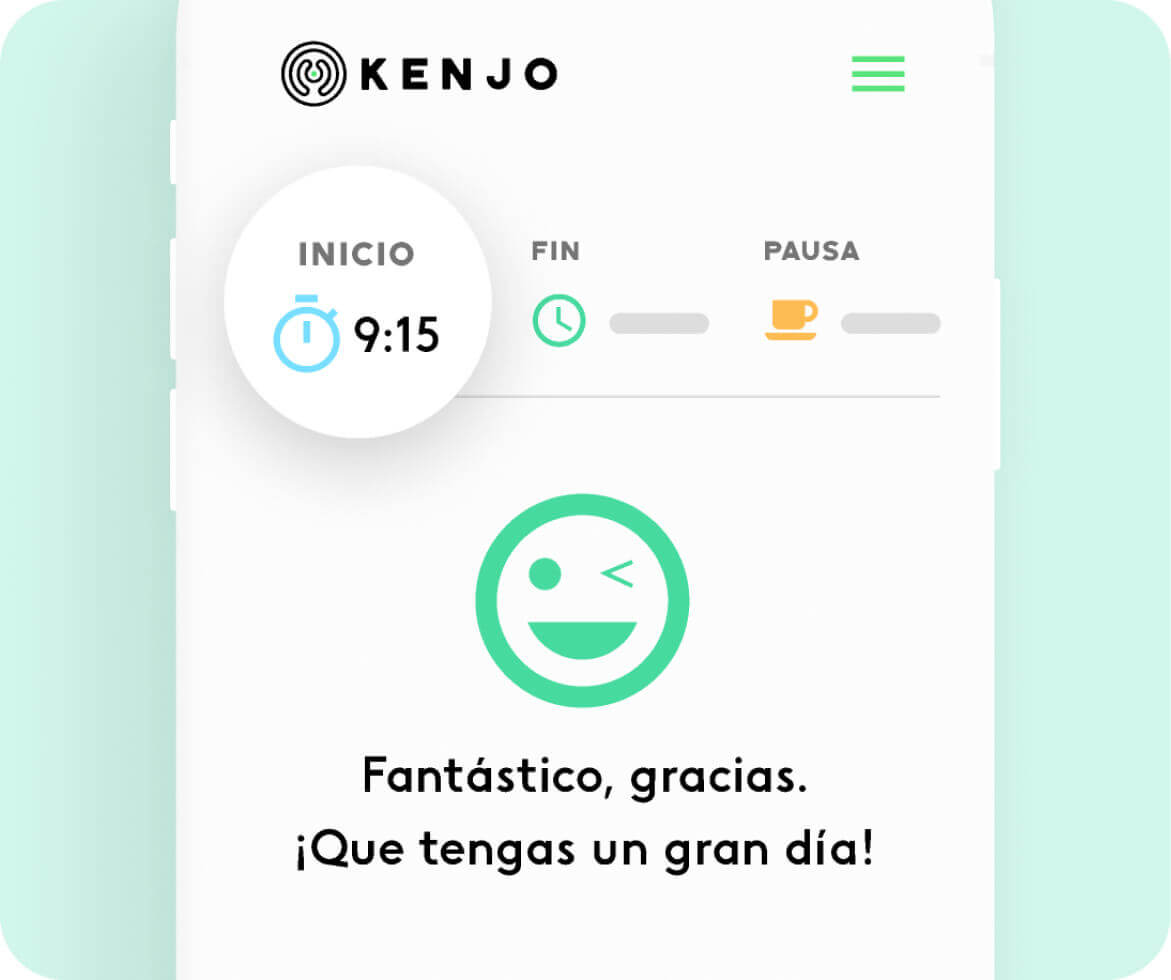 app de control horario de Kenjo