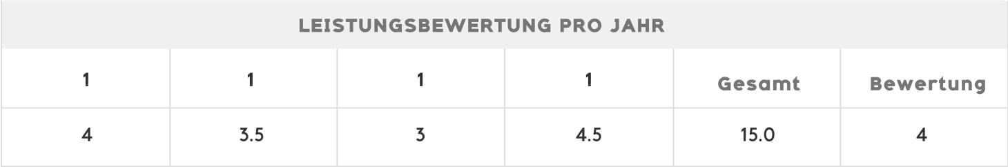 Leistungsbewertung