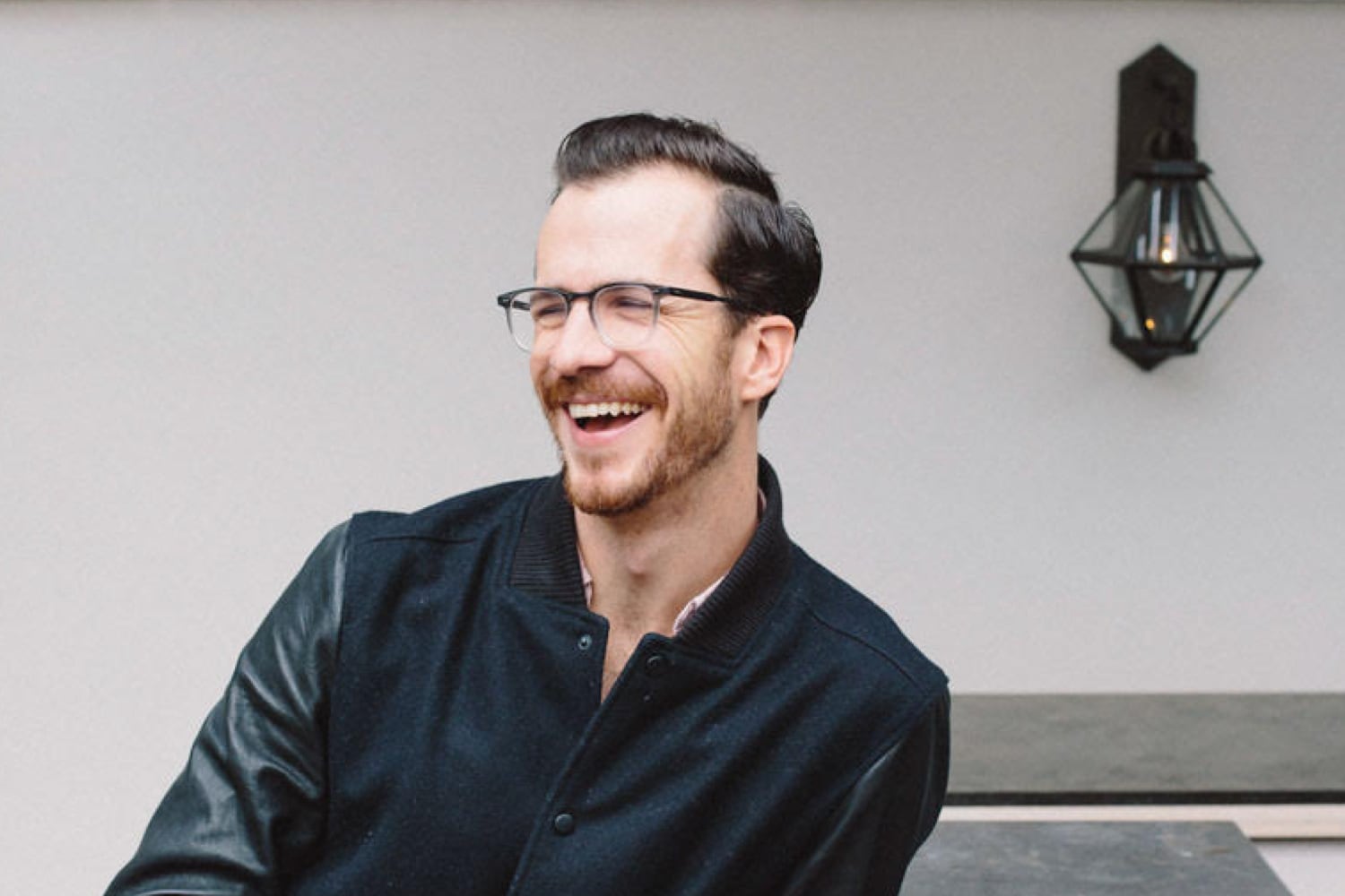 General Manager of Cafe Gratitude, Niels Tervoot, smiling