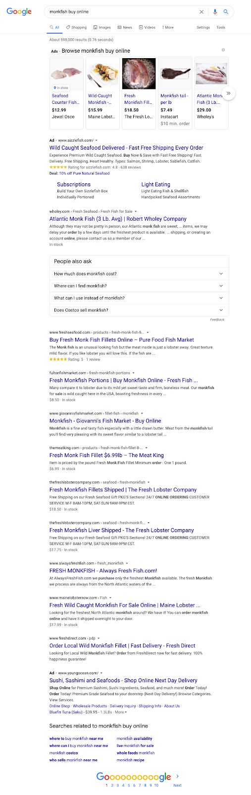 search results for ecommerce seo