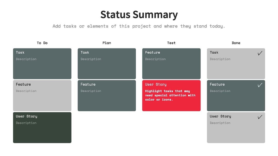 Project Status Report Template | Beautiful.ai