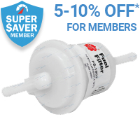 5% off Fuel Filters for Super Saver members*