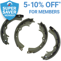 5% off Brake Shoes Linings for Super Saver members*