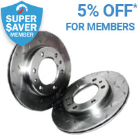 5% off Brake Rotors for Super Saver members*