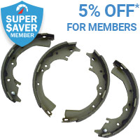 5% off Brake Shoes Linings for Super Saver members*