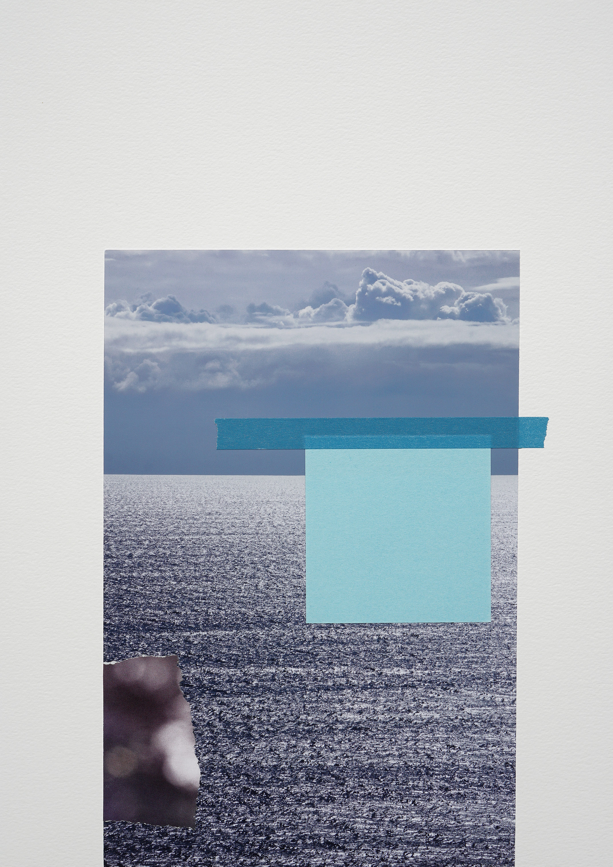 Jessica Backhaus New Horizon, 2017 Mixed-Media-Collage 42 x 30 cm, © Jessica Backhaus, VG Bild-Kunst, Bonn 2020, courtesy of the artist and Robert Morat Galerie, Berlin