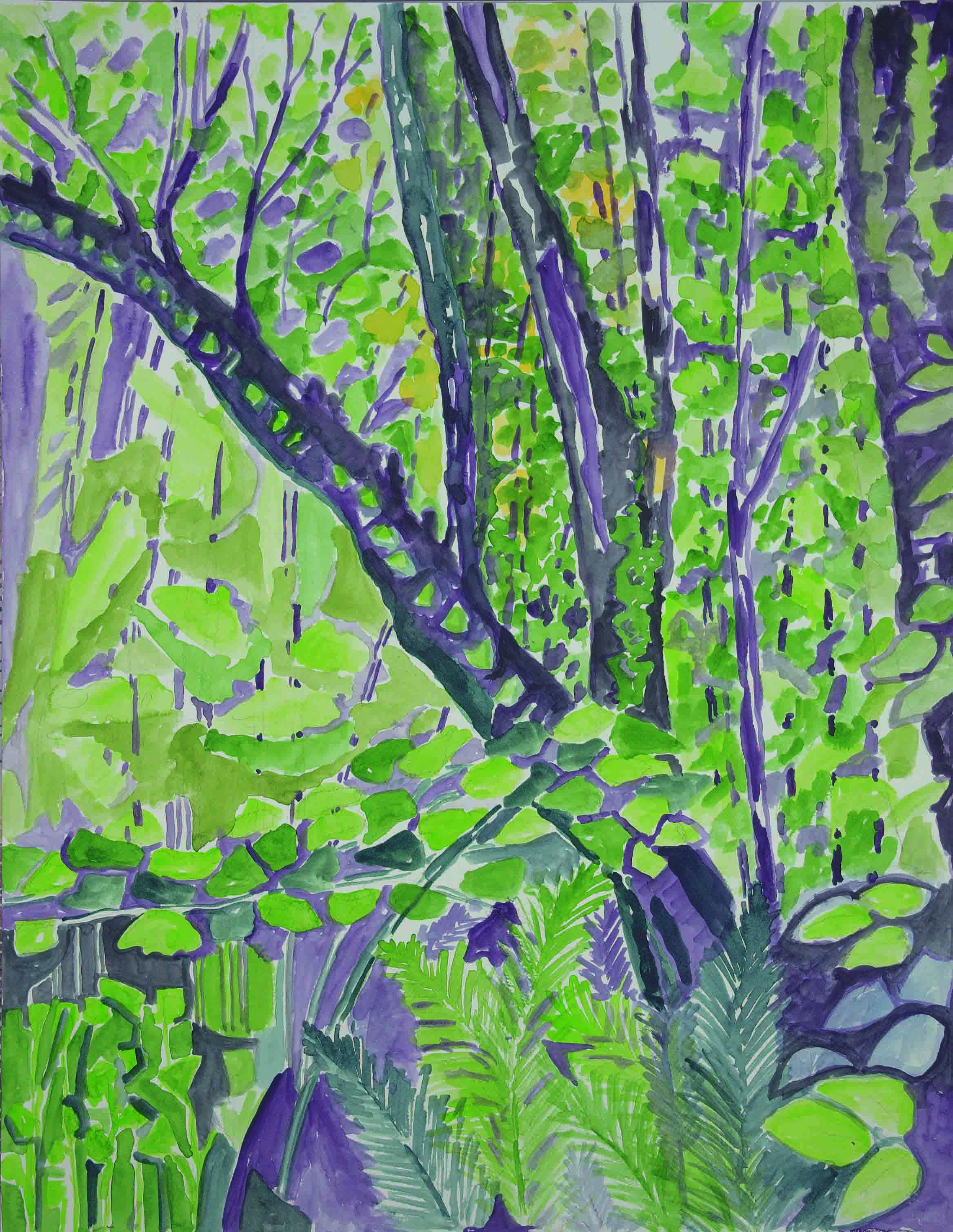 26 Maggio 2016, Aquarell auf Papier, 55 x 46 cm, Courtesy: hilleckes probst galerie
