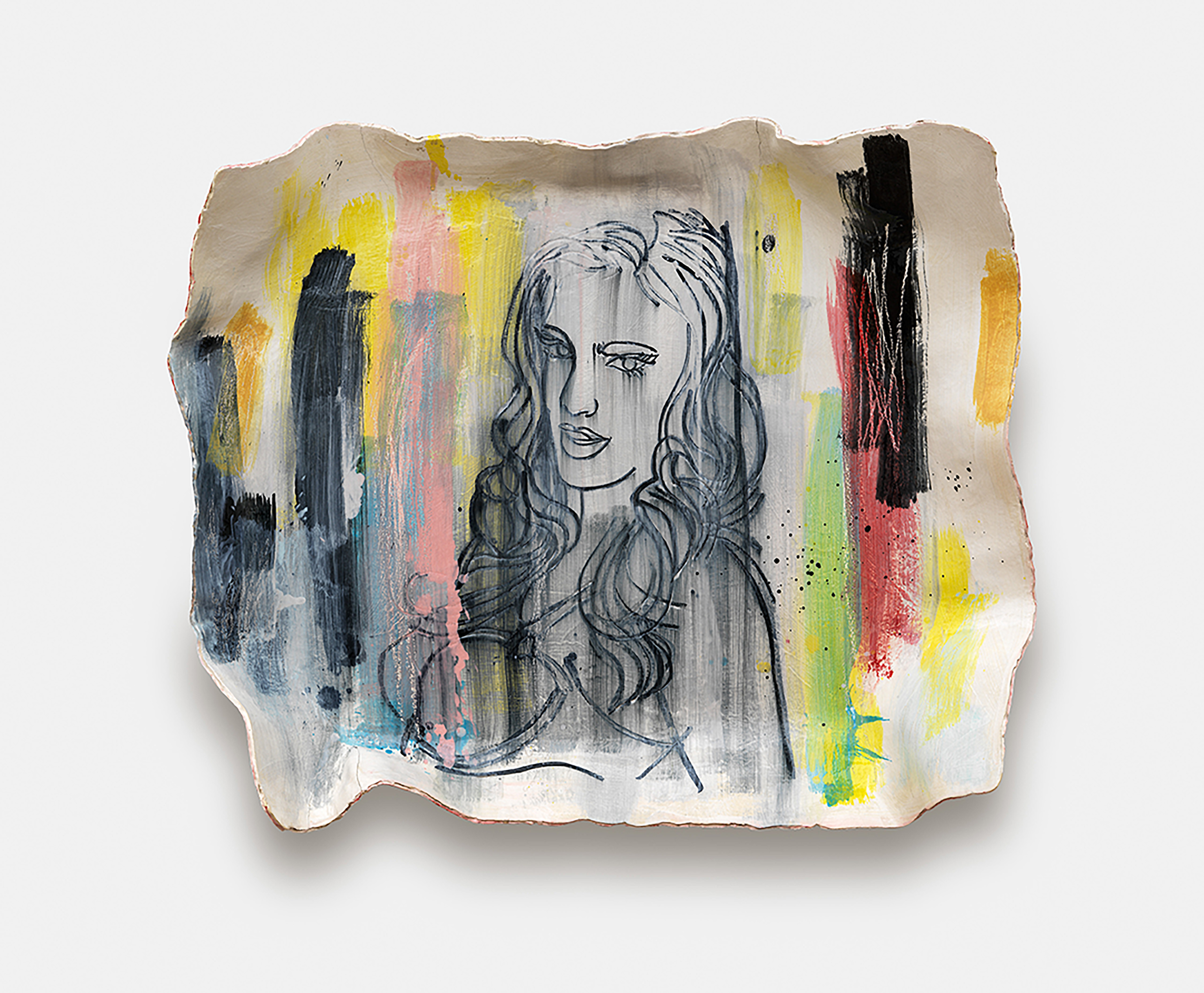 Ghada Amer, Spring Time in Jalisco, 2018, Ceramic, 94 x 117 x 27 cm, © Ghada Amer / VG Bild-Kunst, Courtesy: KEWENIG, Berlin, Photo: Lepkowski Studios Berlin