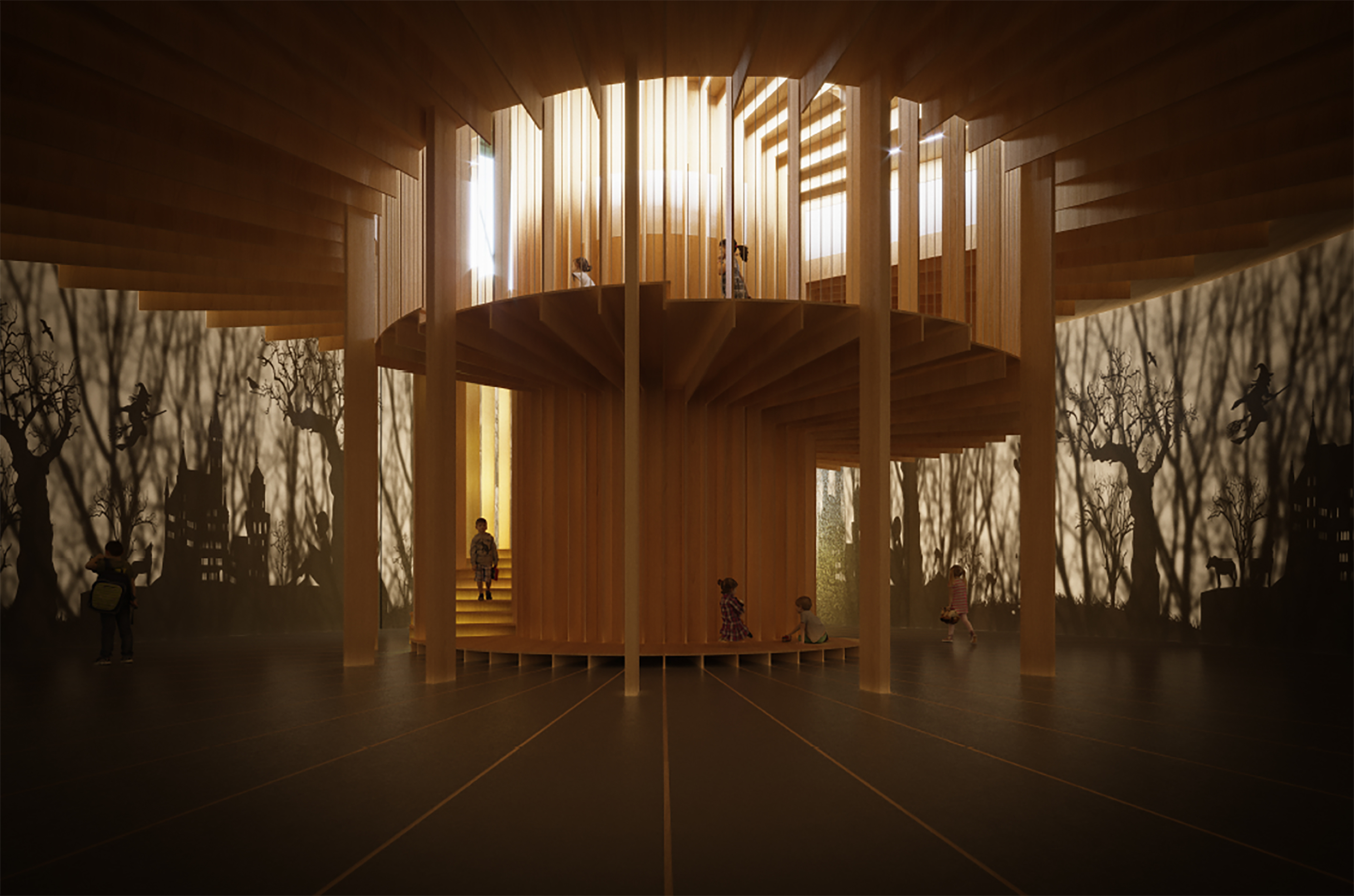 Rendering, H.C.Andersen Haven Light ingress © Kengo Kuma & Associates, Cornelius Vöge, MASU Planning
