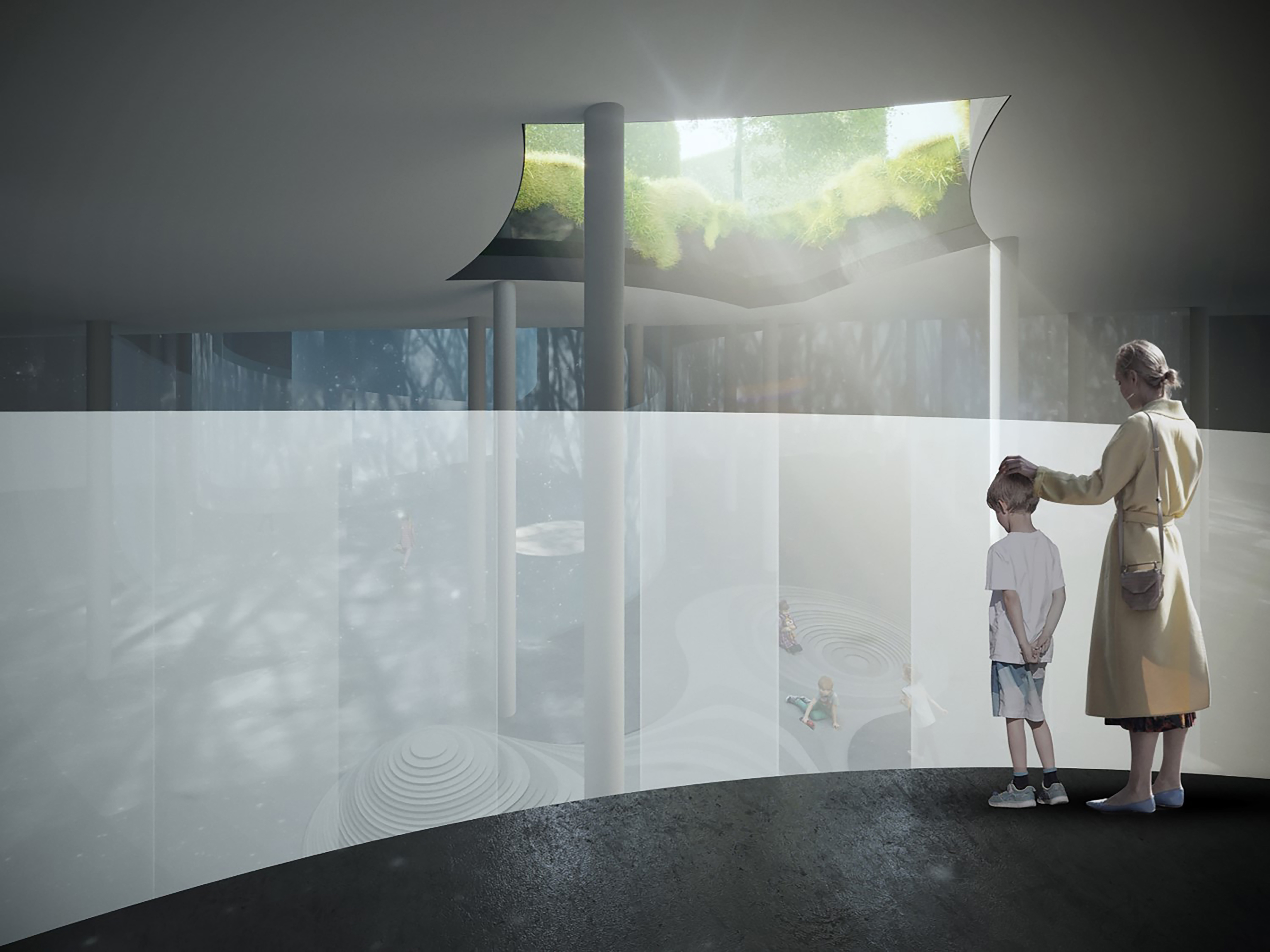 Rendering, H.C.Andersen Haven Glimpses of light © Kengo Kuma & Associates, Cornelius Vöge, MASU Planning
