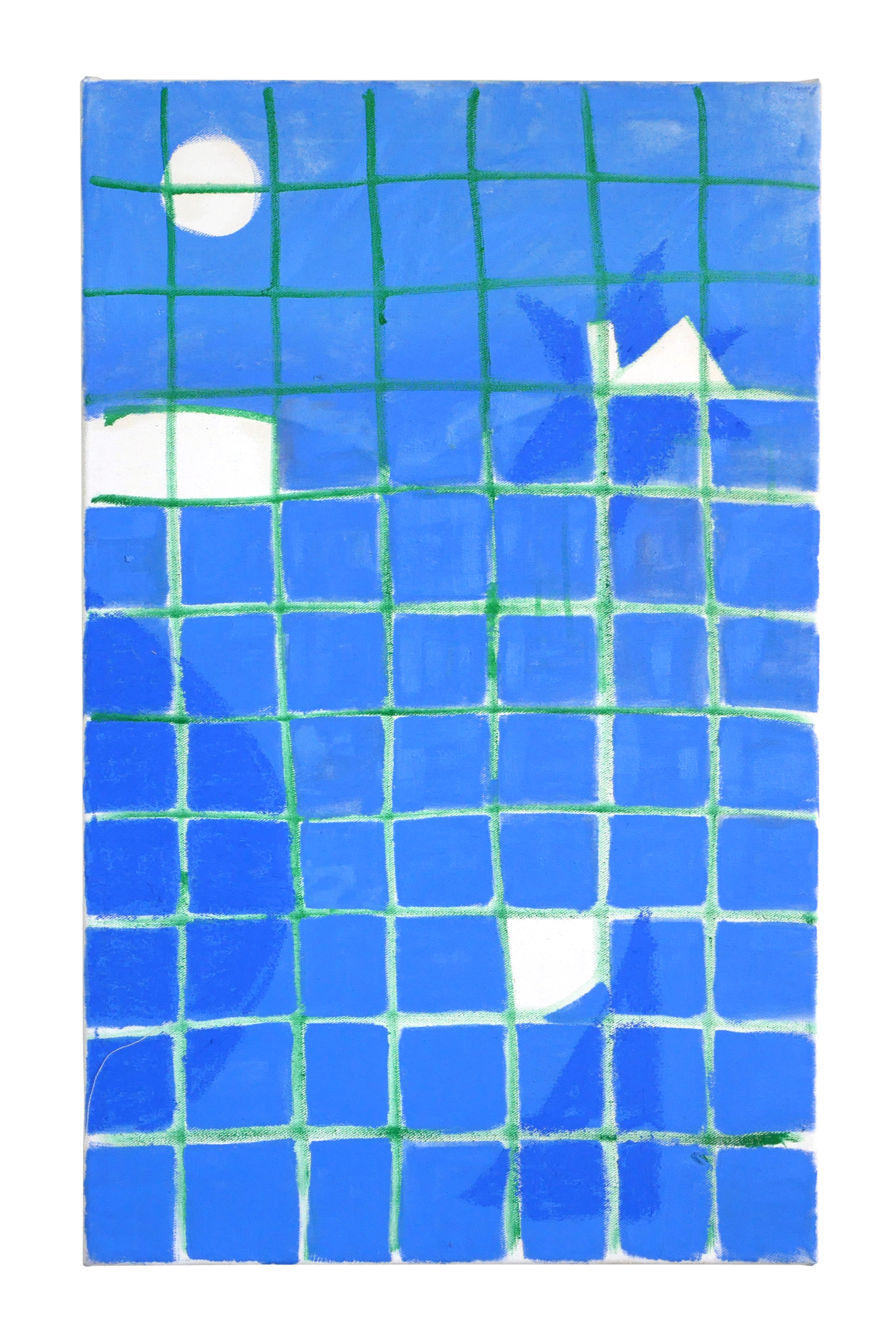 Anna Slobodnik, o.T., Zyklus Kombinationen, 2019, Öl und Ölpastell auf Leinwand, 80 x 50 cm, Courtesy: Anna Slobodnik