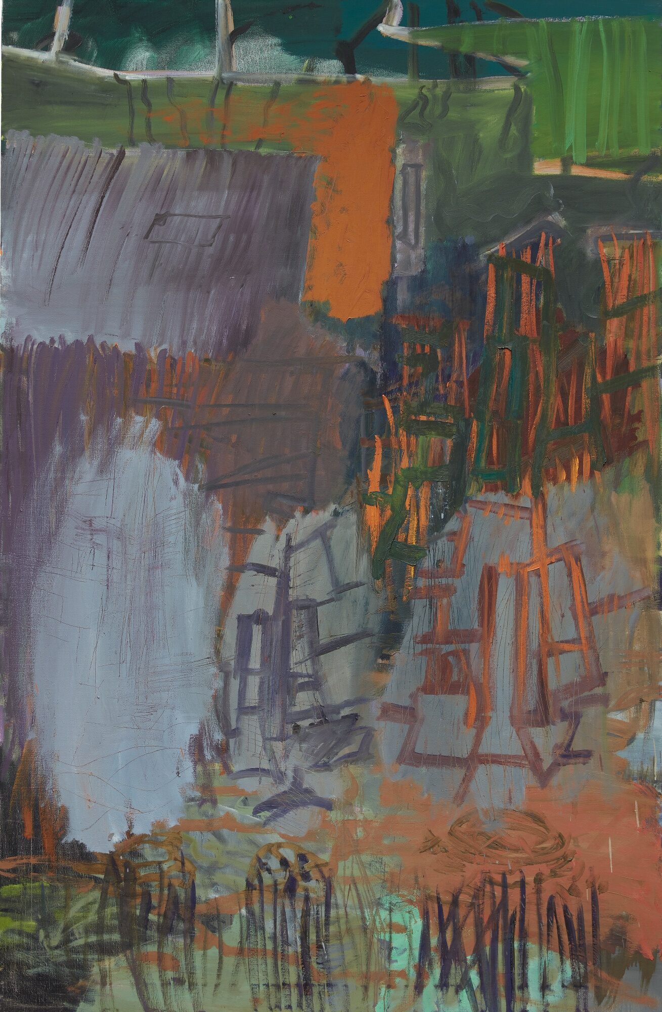 Kirkeby INFERNO VII, 1993 Öl auf Leinwand 198 x 130 cm © Per Kirkeby Estate Foto: Stefan Korte