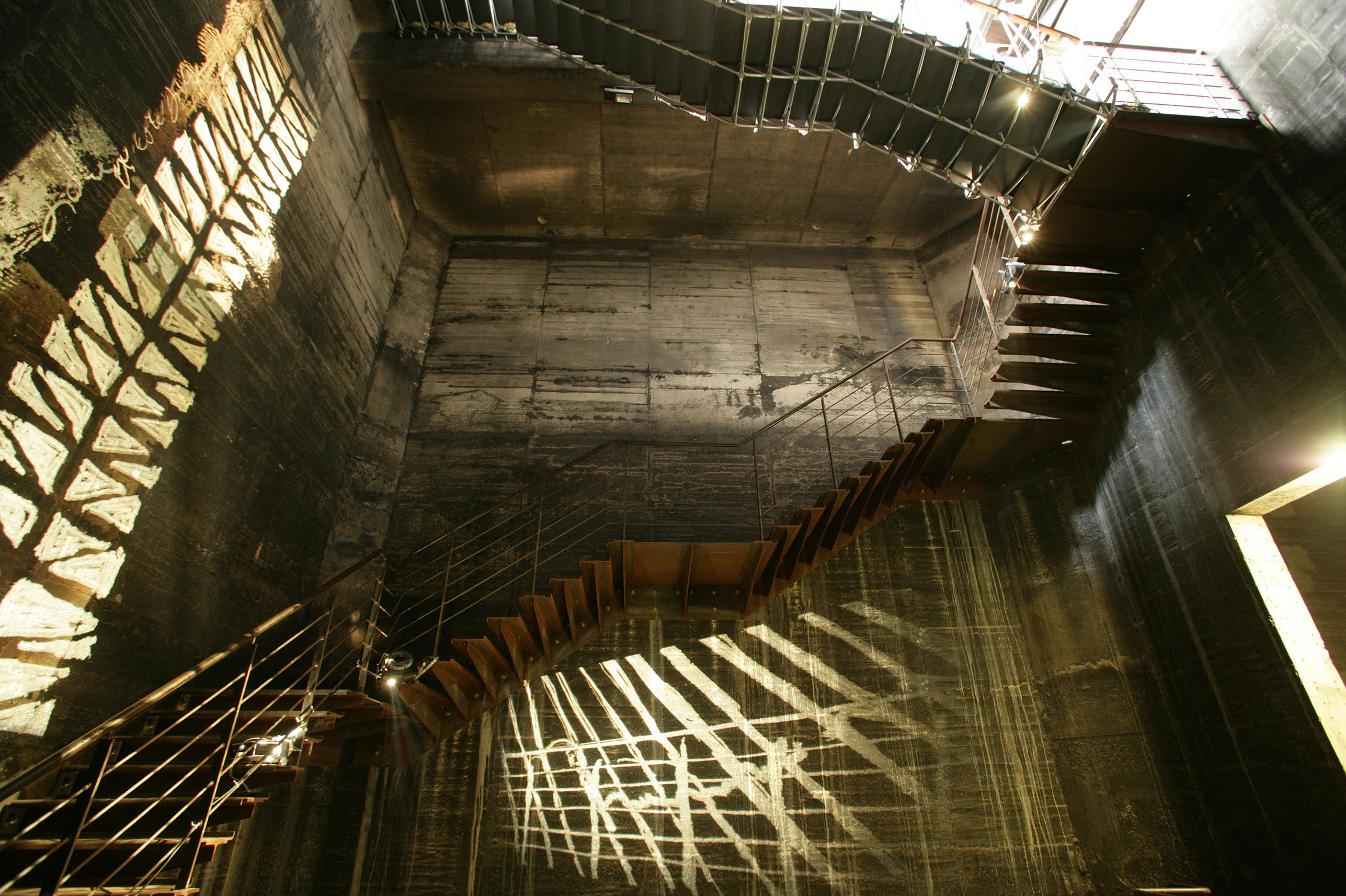 Treppenaufgang der Mischanlage der Kokerei Zollverein, Foto: Thomas Willemsen © Stiftung Zollverein