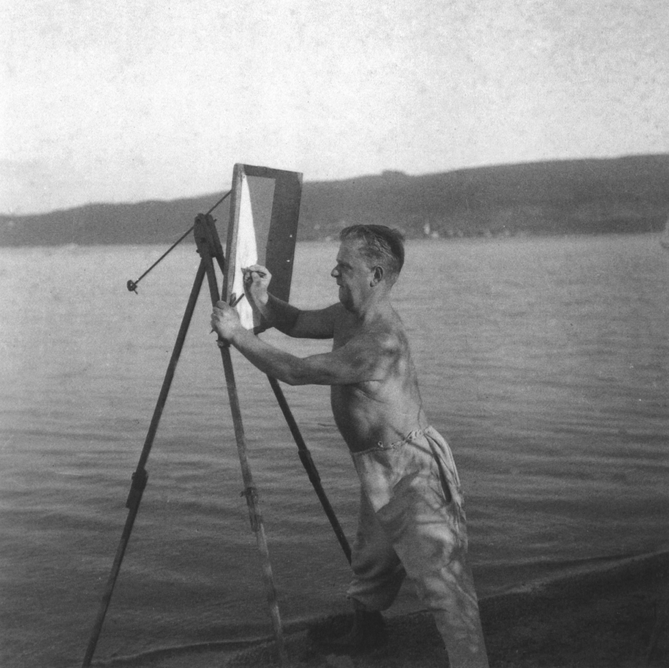 Max Ackermann, Arbeiten am Bodensee, um 1935 © Max-Ackermann-Archiv Bietigheim- Bissingen