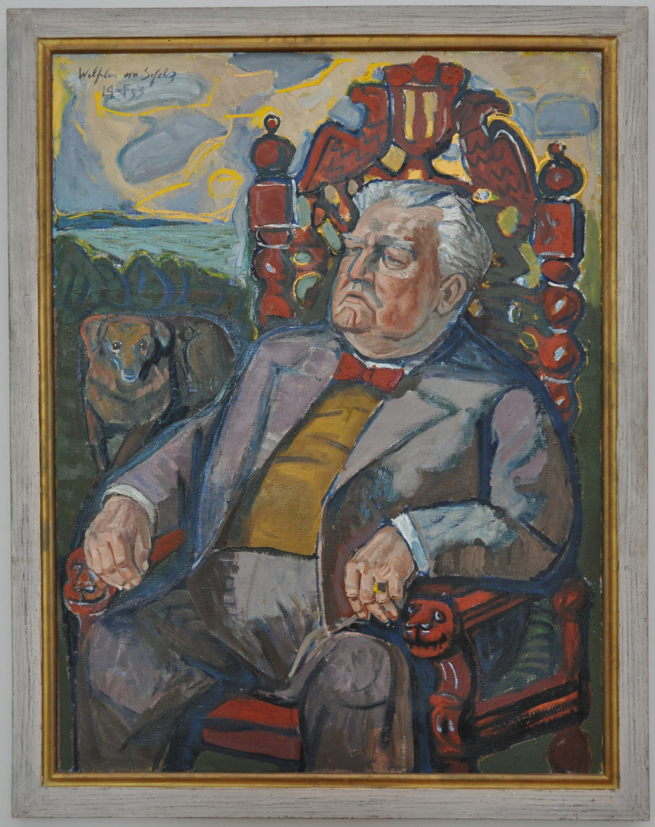 Otto Dix, Bildnis des Dichters Wilhelm von Scholz, 953, Öl auf Leinwand 122 x 92 cm) © VG Bild-Kunst, Bonn 2021