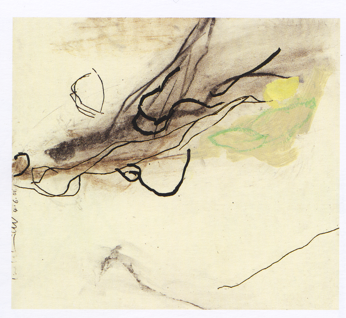 Herta Müller 4.3.2006 Mischtechnik / Papier 35 x 31 cm, 2006