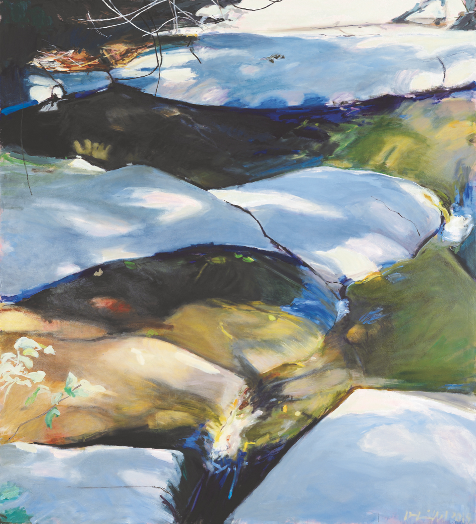 Herta Müller, Massa del Canto, 2014, Öl auf Leinwand, 220 x 200 cm © VG Bild-Kunst, Bonn 2022