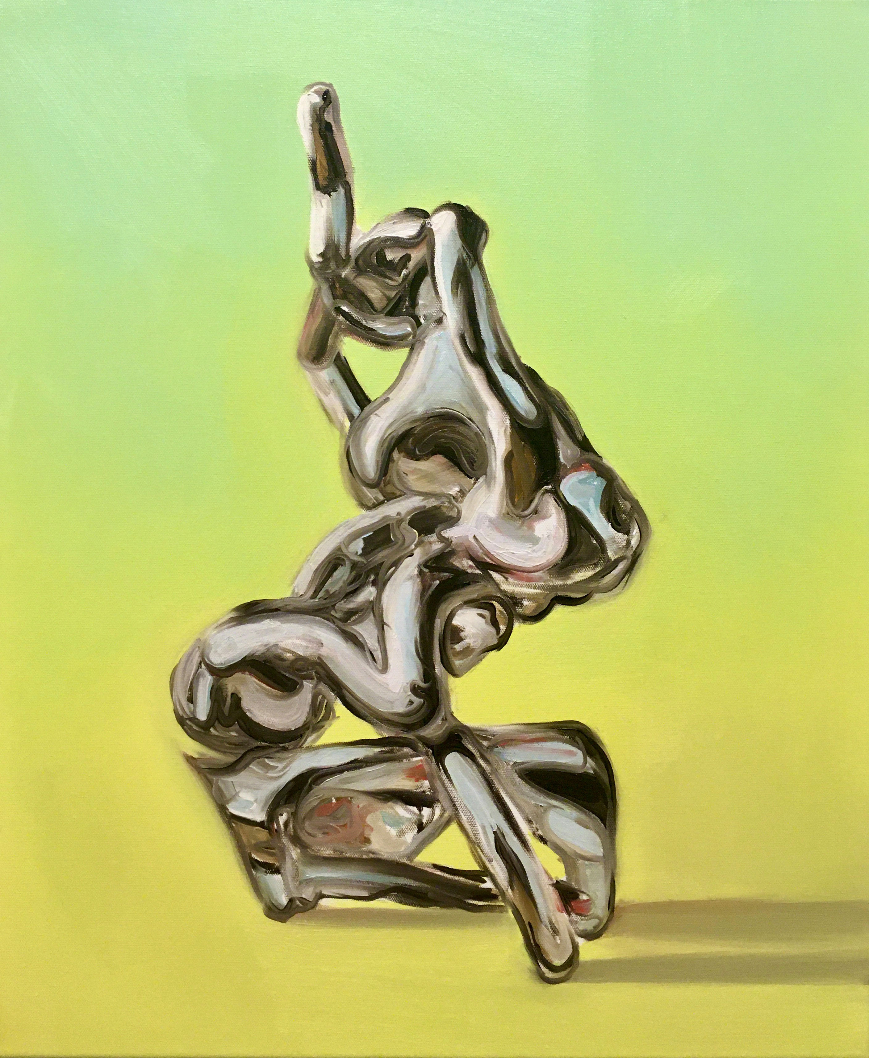 Filip Markiewicz, Atlas Thinker, 2020, Öl auf Leinwand, 50 x 60 cm, courtesy of the artist © Filip Markiewicz