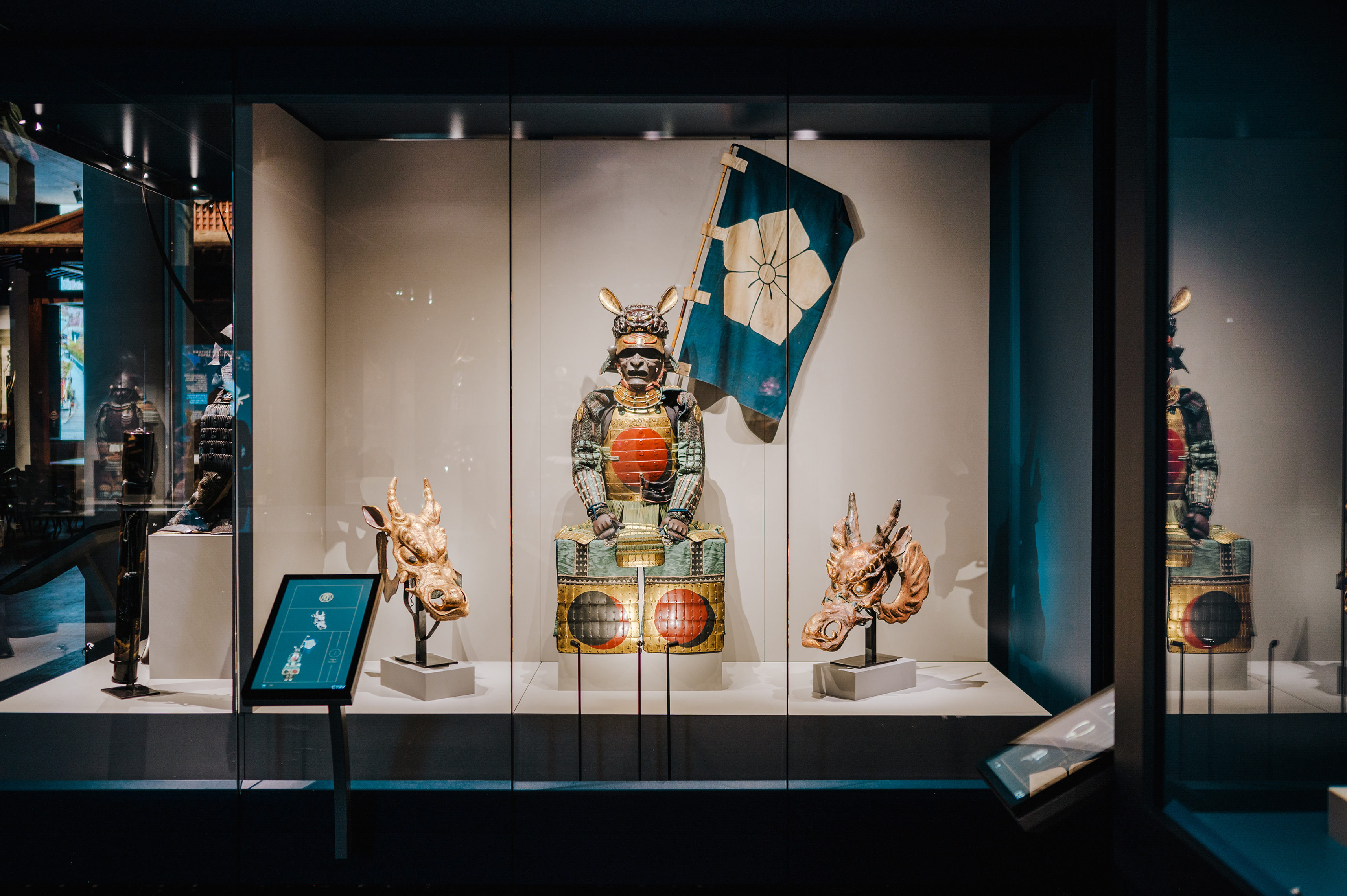 Installationsansicht Samurai Museum Berlin, 2022 © Samurai Museum Berlin, Foto: Mario Heller