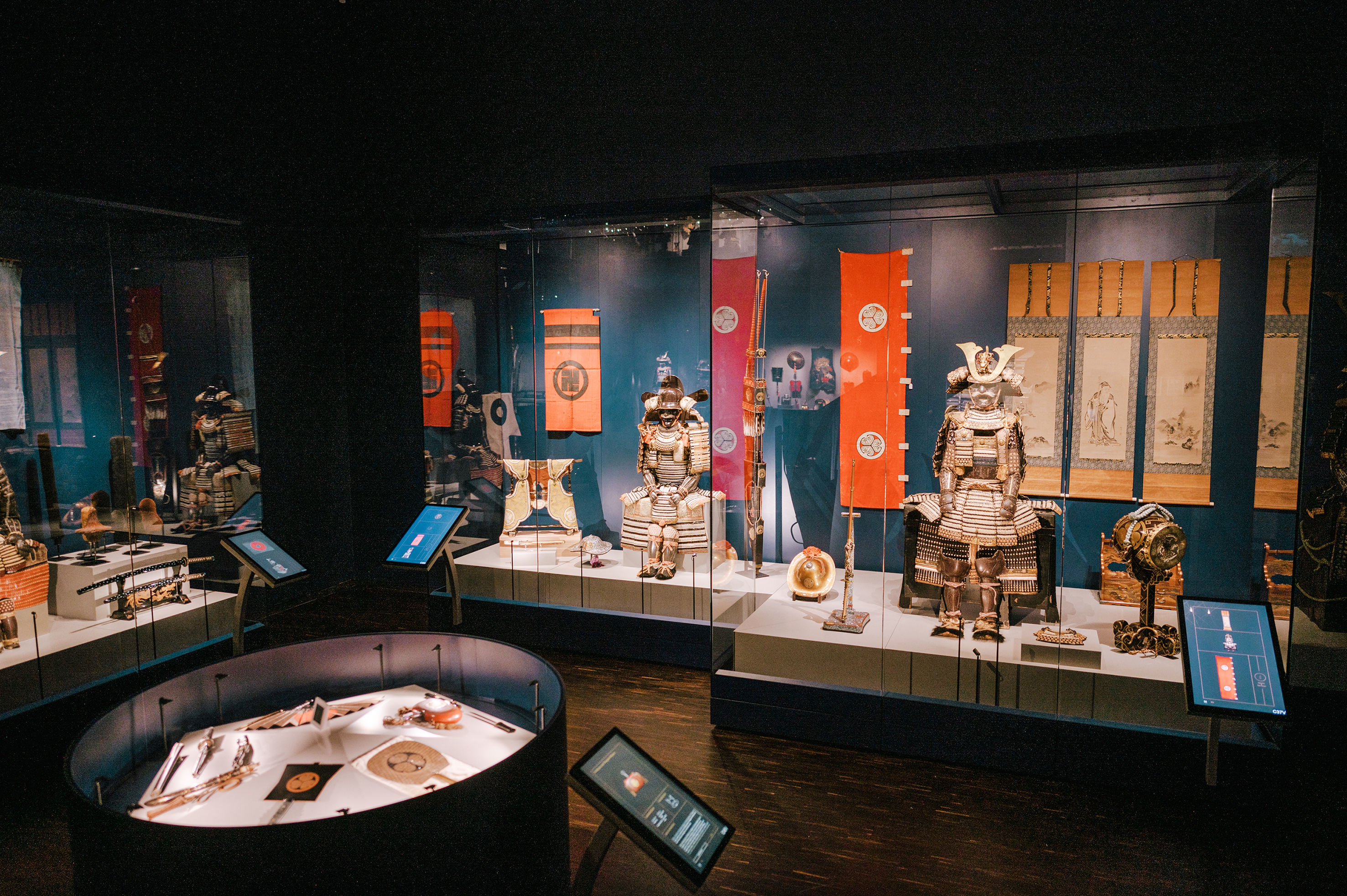 Installationsansicht Samurai Museum Berlin, 2022 © Samurai Museum Berlin, Foto: Mario Heller