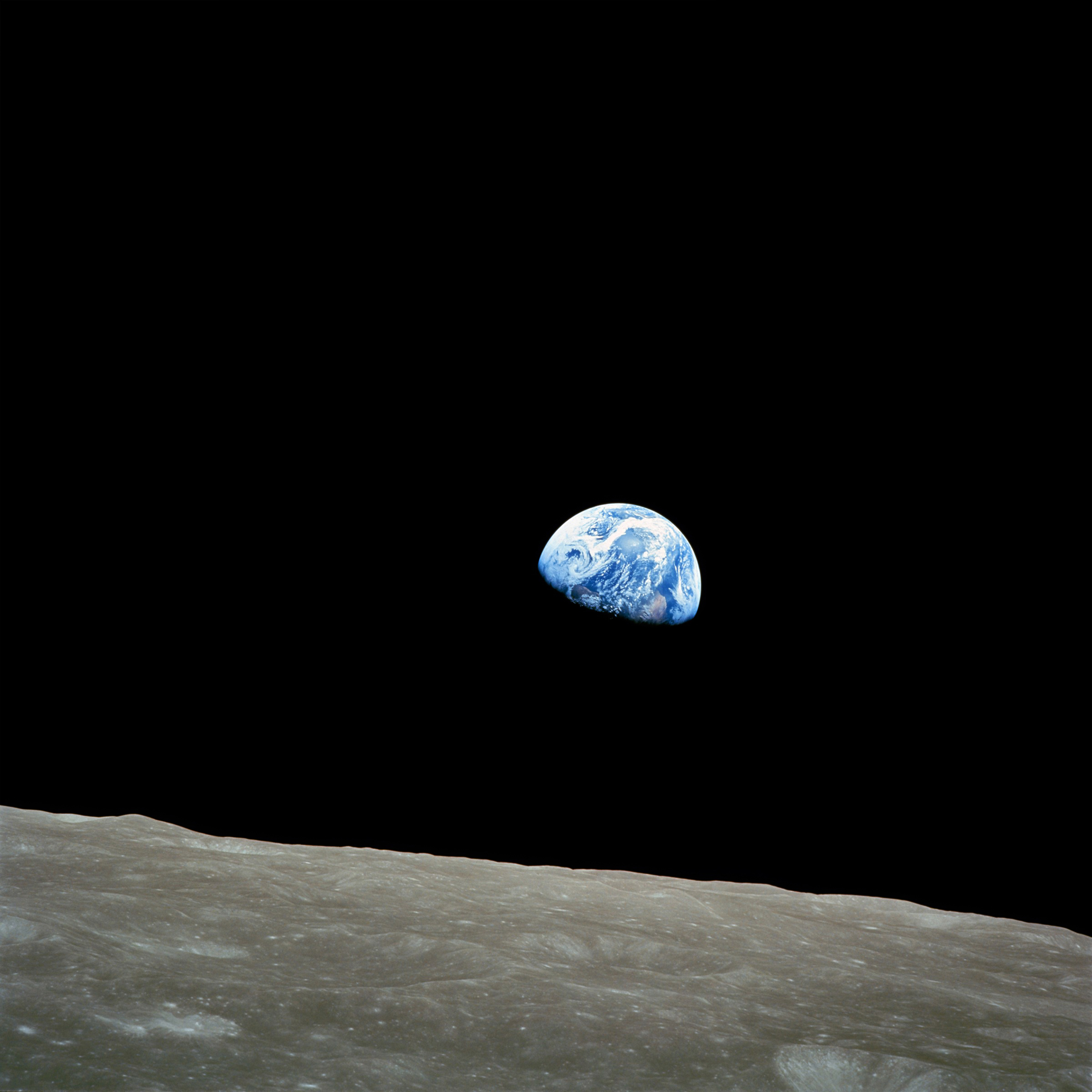 National Aeronautics and Space Administration (NASA), Earthrise, 1968, Bildserie © National Aeronautics and Space Administration (NASA), Foto: Bill Anders