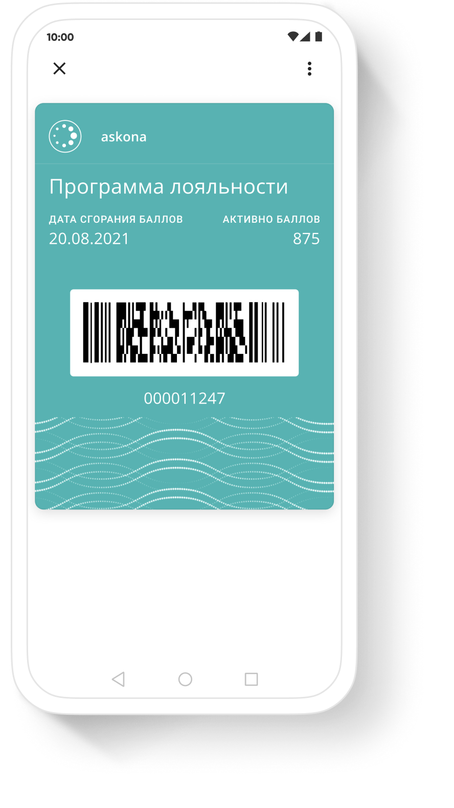 Электронная карта лояльности