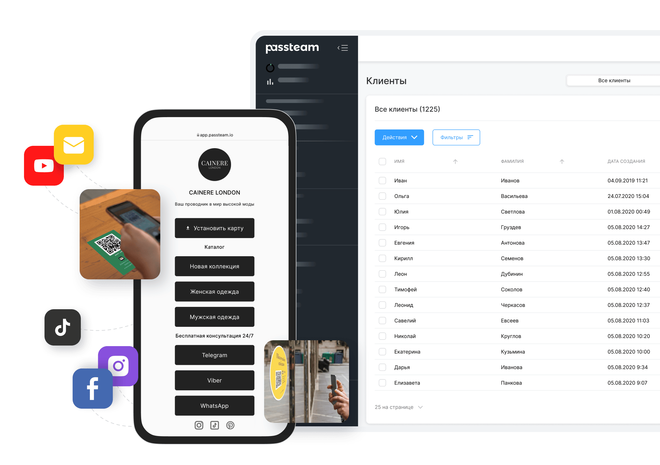 Passteam-passlink интерфейс