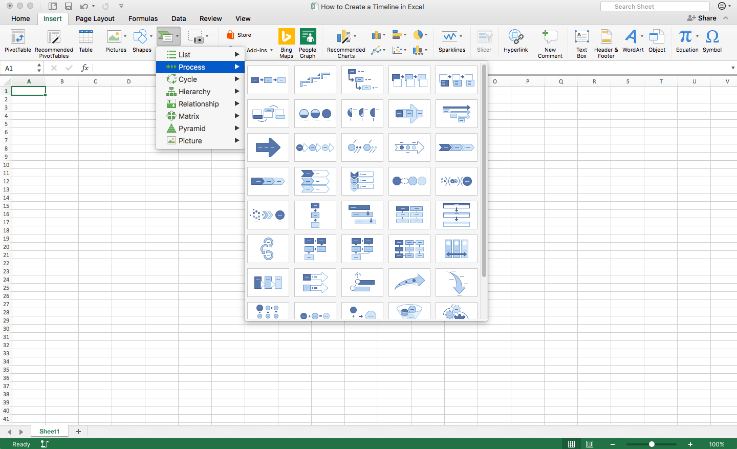 how to create a timeline in excel template teamgantt