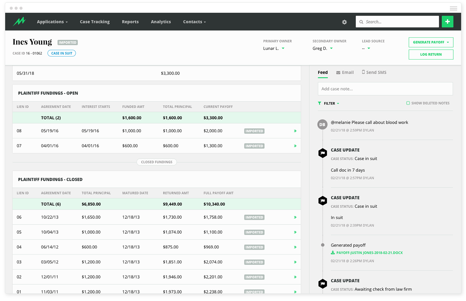all in one software for legal funding companies