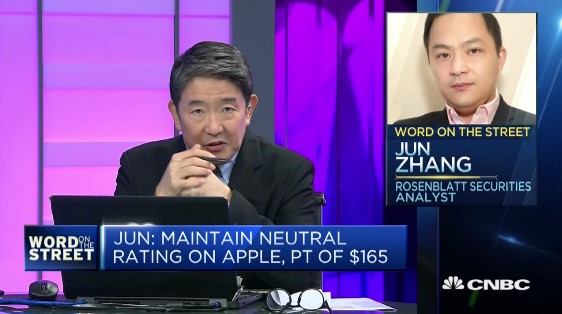 Rosenblatt’s Zhang Featured on CNBC’s “Word On The Street”