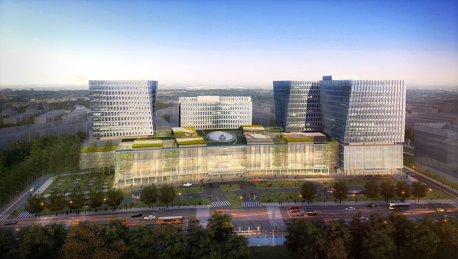 Quezada Architecture Xuhui Southern Medical Center by Quezada Architecture (Fred Quezada, Cecilia Quezada, Ed Tingley)