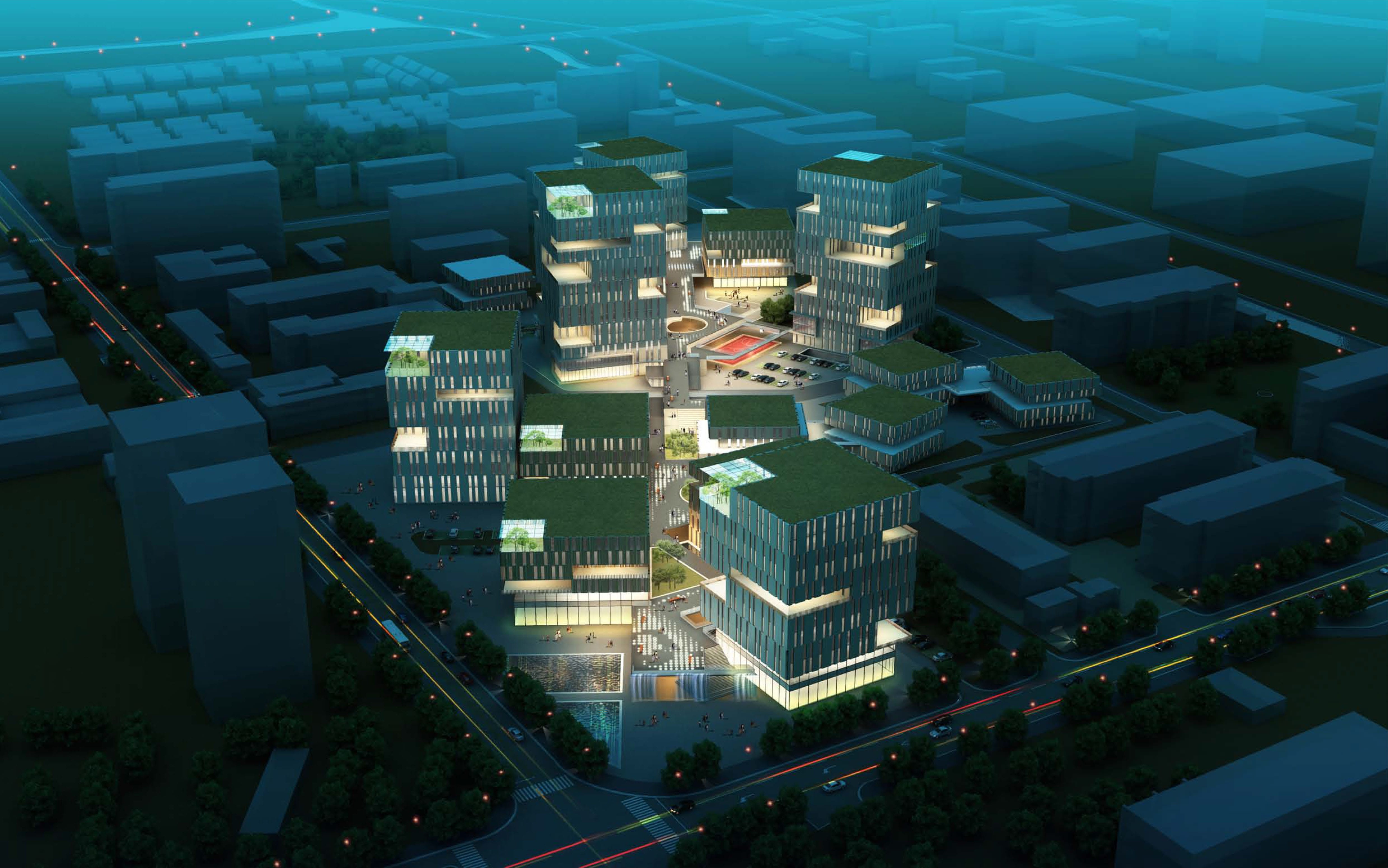 Quezada Architecture Xuhui Office Masterplan by Quezada Architecture (Fred Quezada, Cecilia Quezada, Ed Tingley)