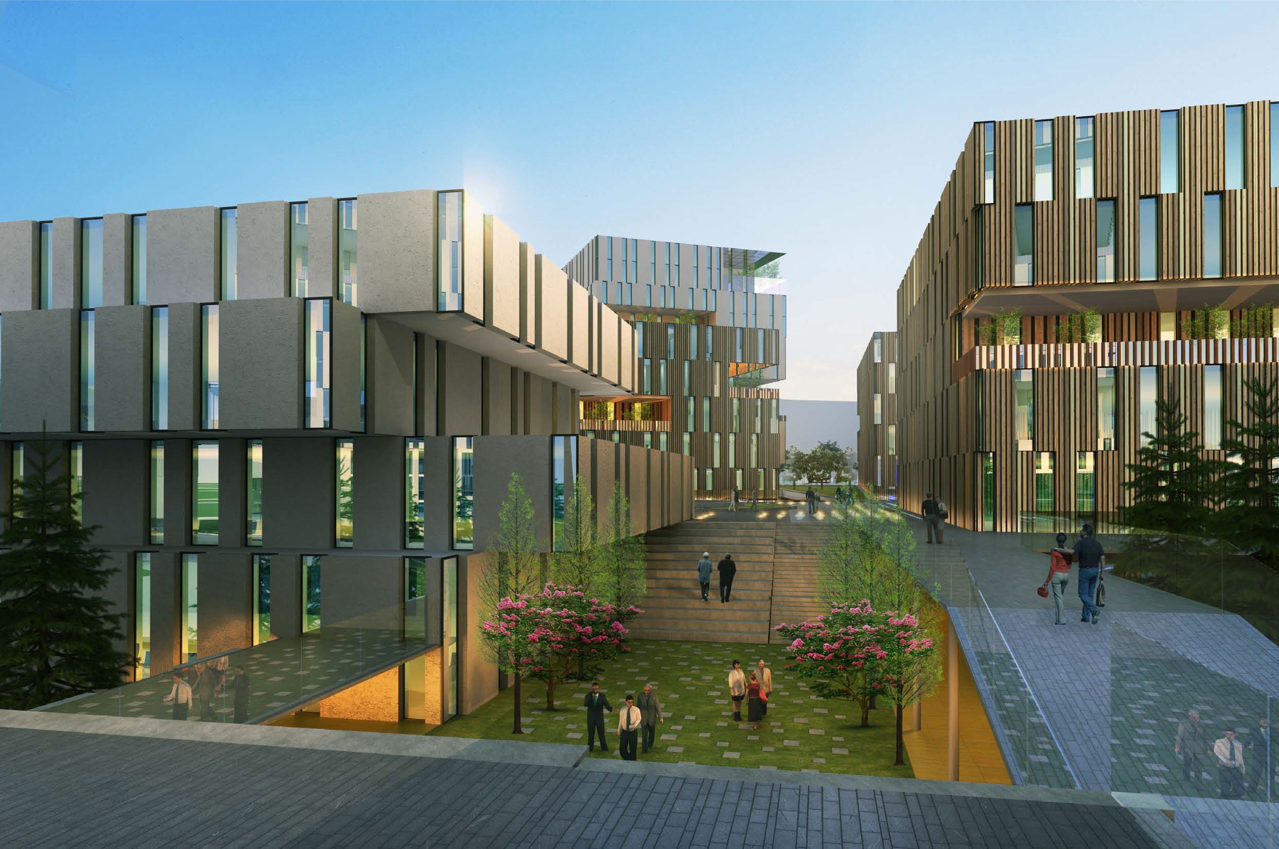Quezada Architecture Xuhui Office Masterplan by Quezada Architecture (Fred Quezada, Cecilia Quezada, Ed Tingley)