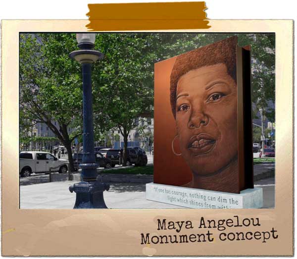 Maya Angelou Monument concept
