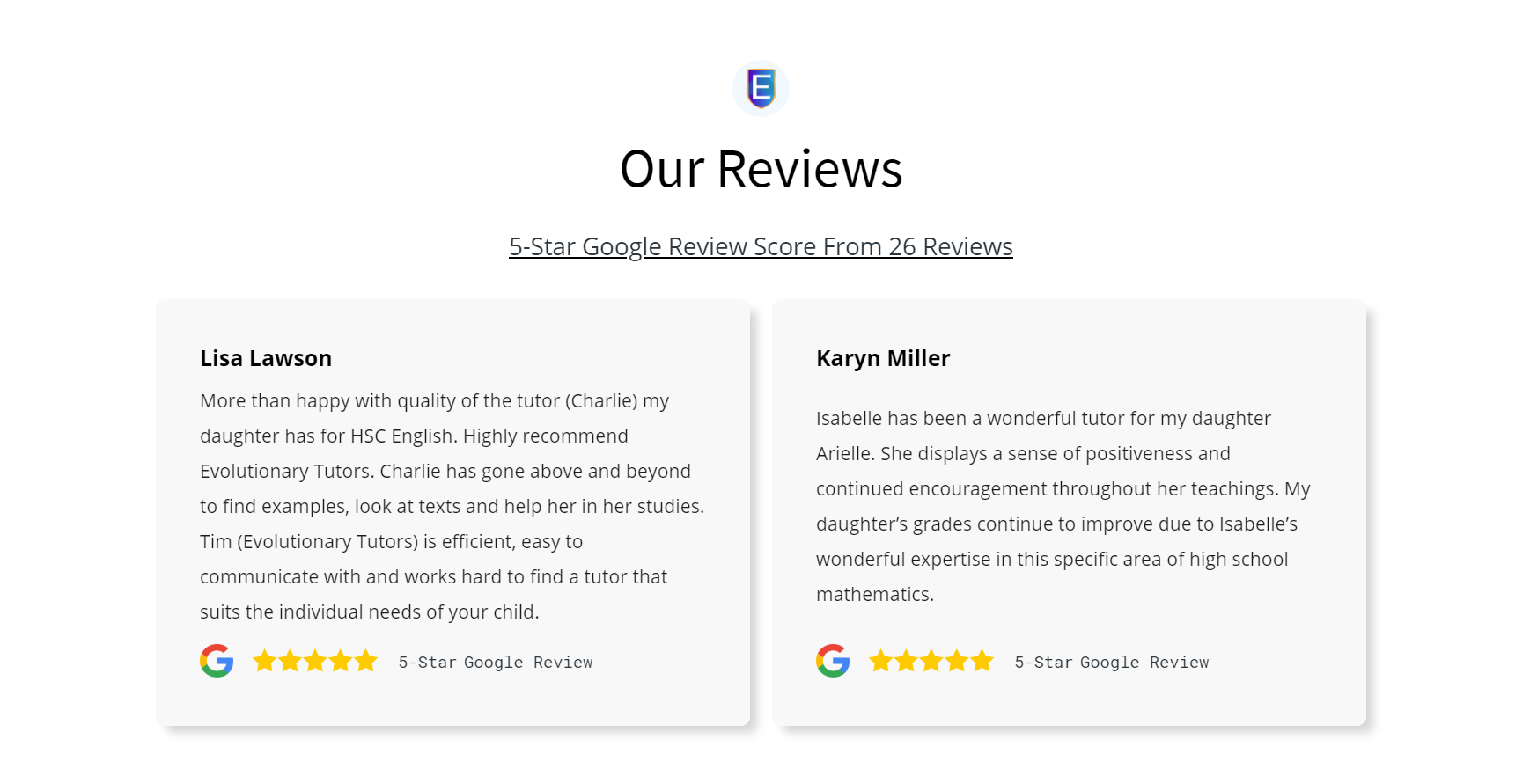  Reviews For Evolutionary Tutors Private Tutoring