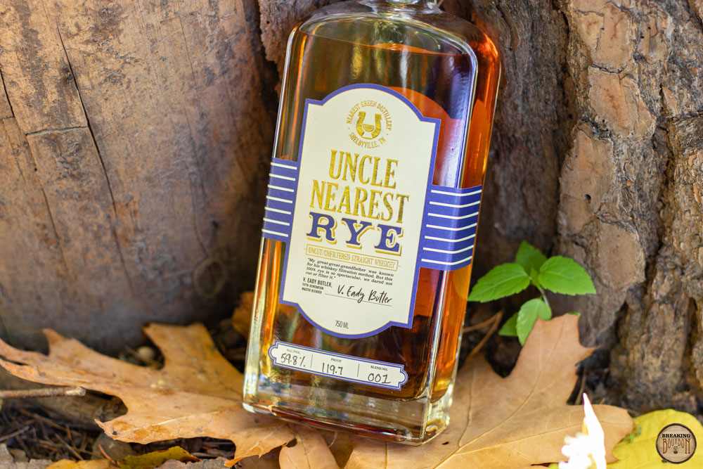 Uncle Nearest Uncut/Unfiltered Straight Rye Review Breaking Bourbon