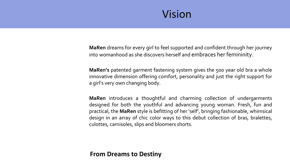 MaRen pitch deck before