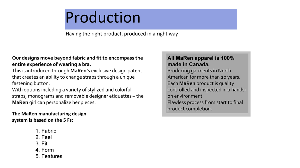 MaRen pitch deck before