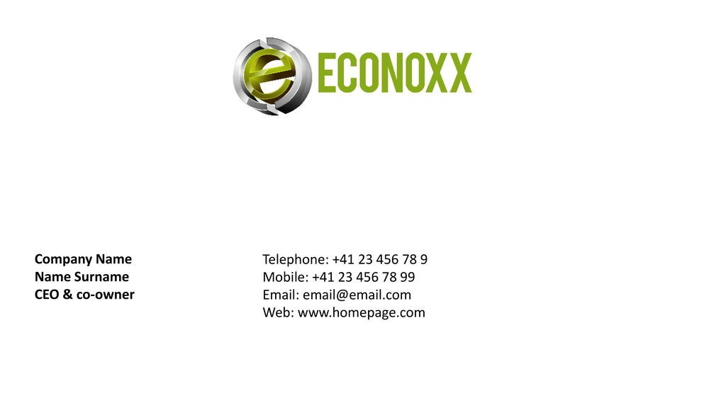 econoxx presentation before