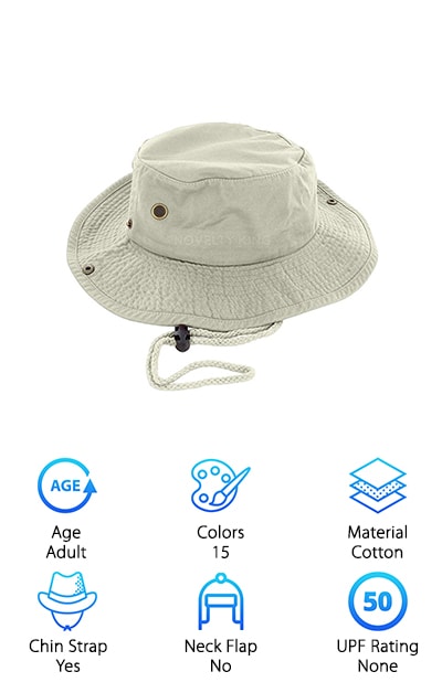 SIGGI Women Bucket Boonie Cord Hat Fishing Boating Garden UV 50 Hat Multi Colors