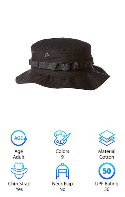 SIGGI Women Bucket Boonie Cord Hat Fishing Boating Garden UV 50 Hat Multi Colors