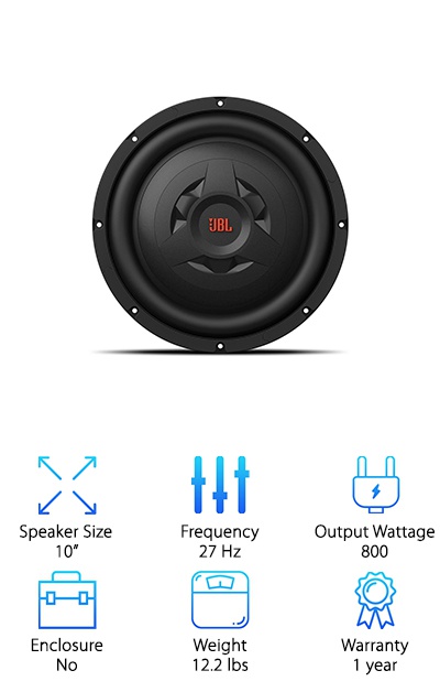 jbl 10 inch shallow mount subwoofer