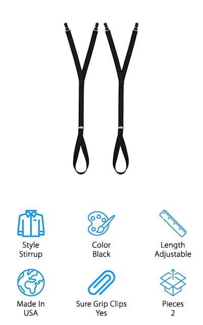 Hold’Em Garter Grip Shirt Stays