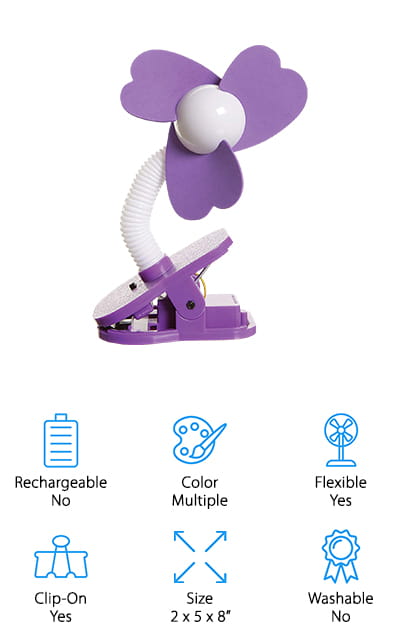 dreambaby clip on stroller fan