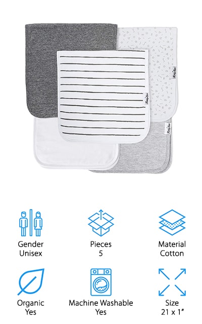 kiddy star burp cloths